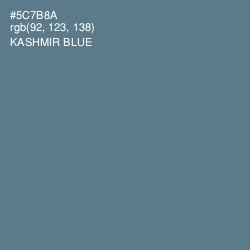 #5C7B8A - Kashmir Blue Color Image